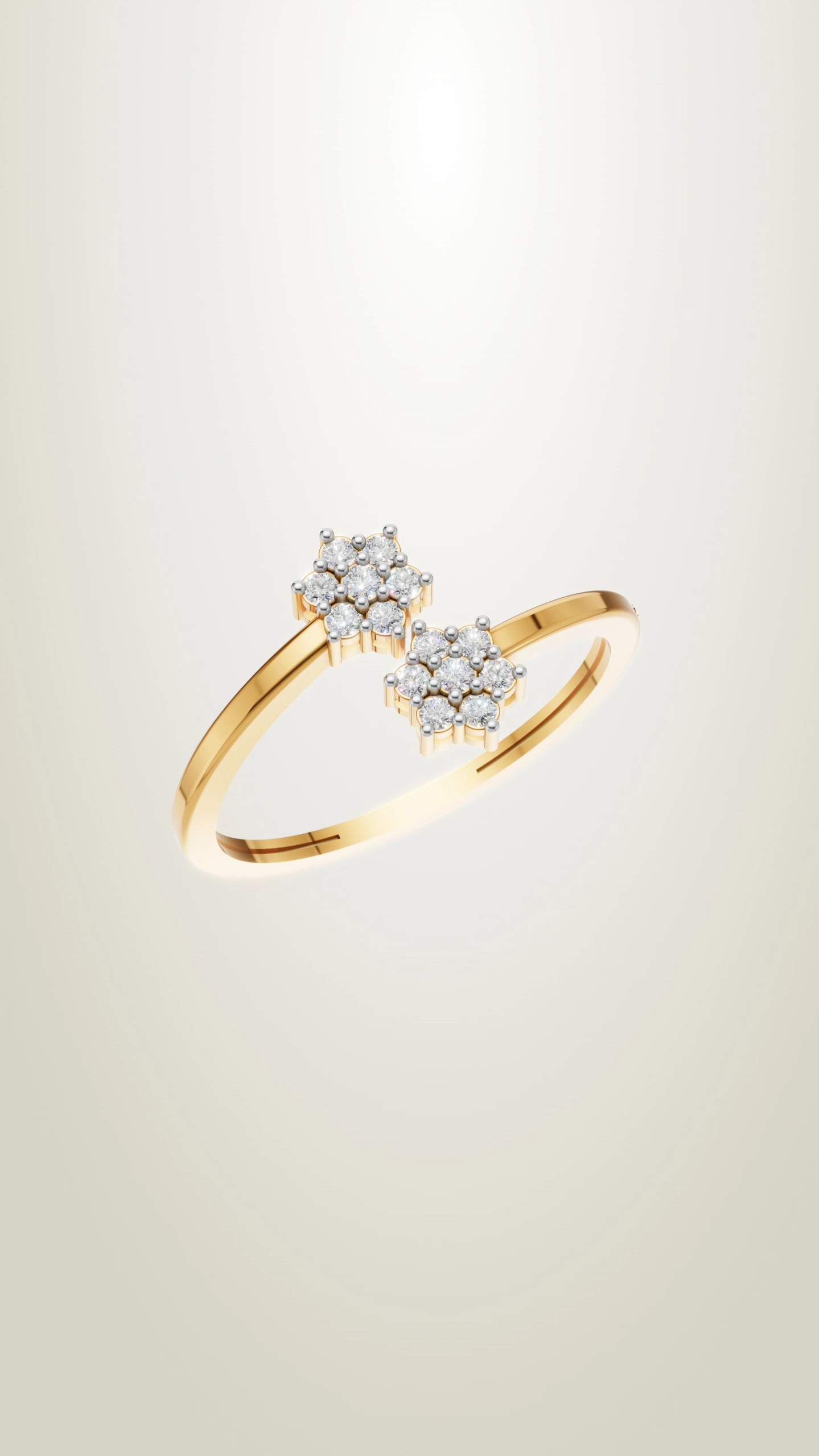 Floral Design Gold Ring