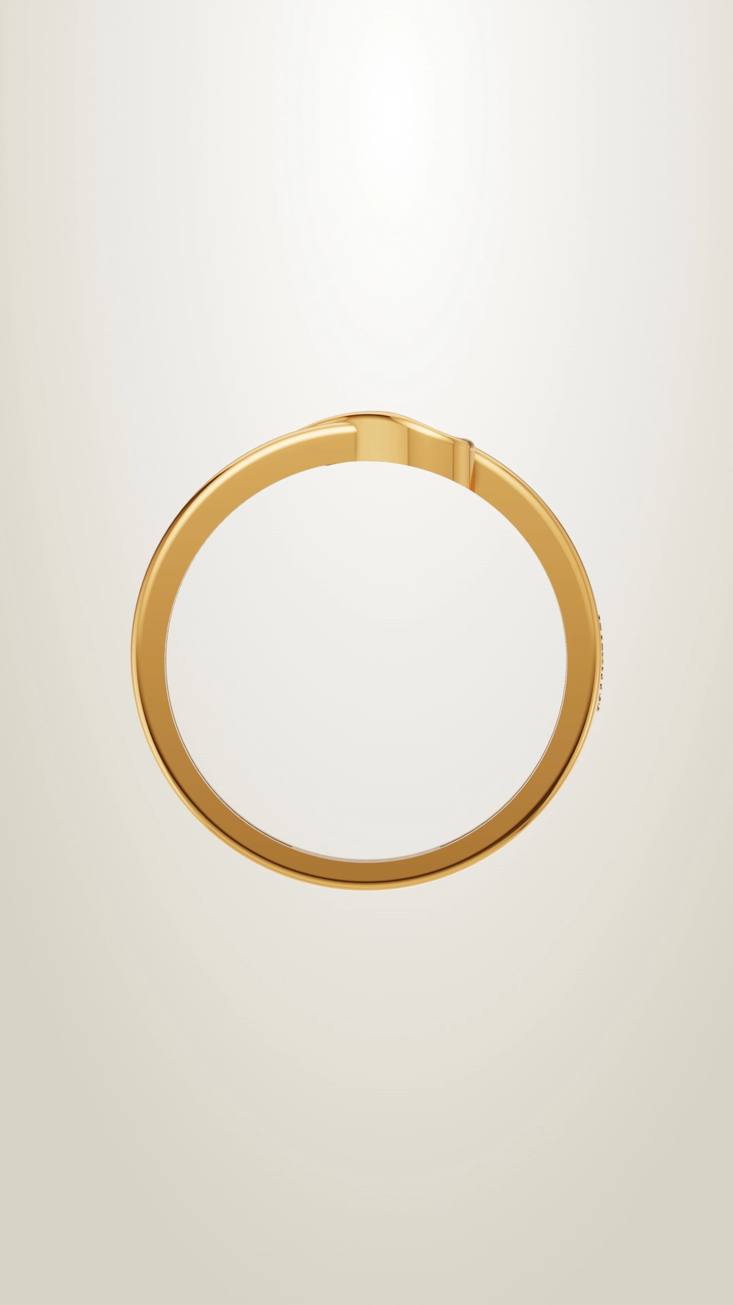 Minimal Gold Band Ring - Image 3