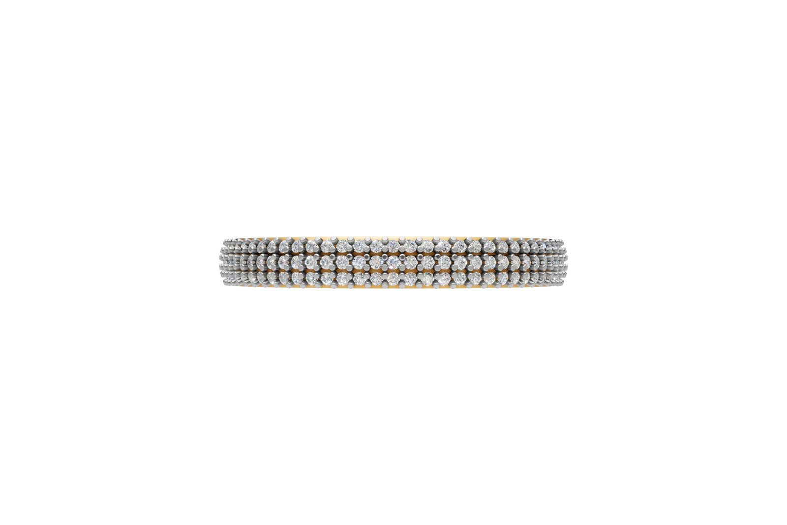 Multi Row Pave Eternity Ring