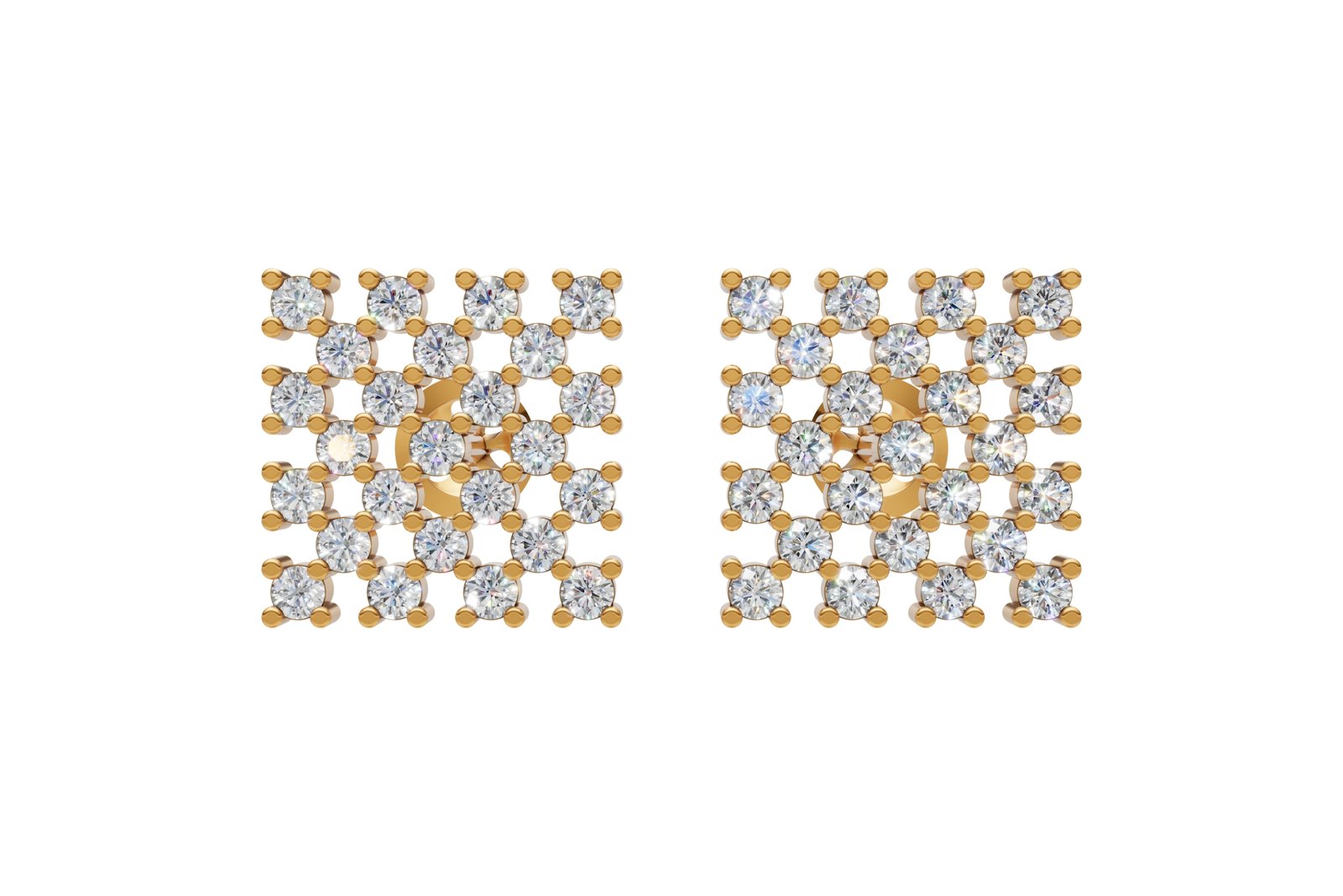 Contemporary Geometric Stud Earrings