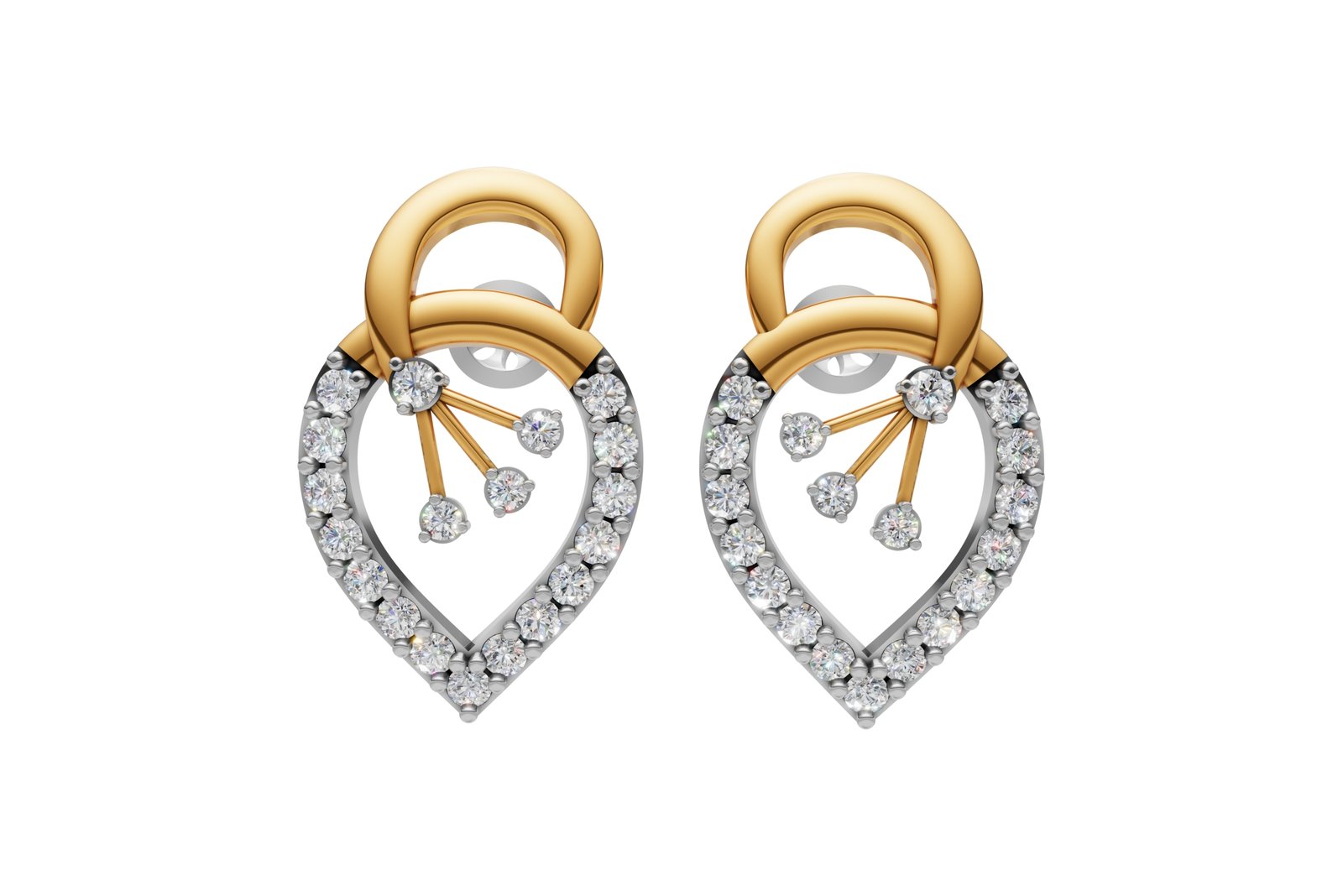 Open Teardrop Designer Earrings