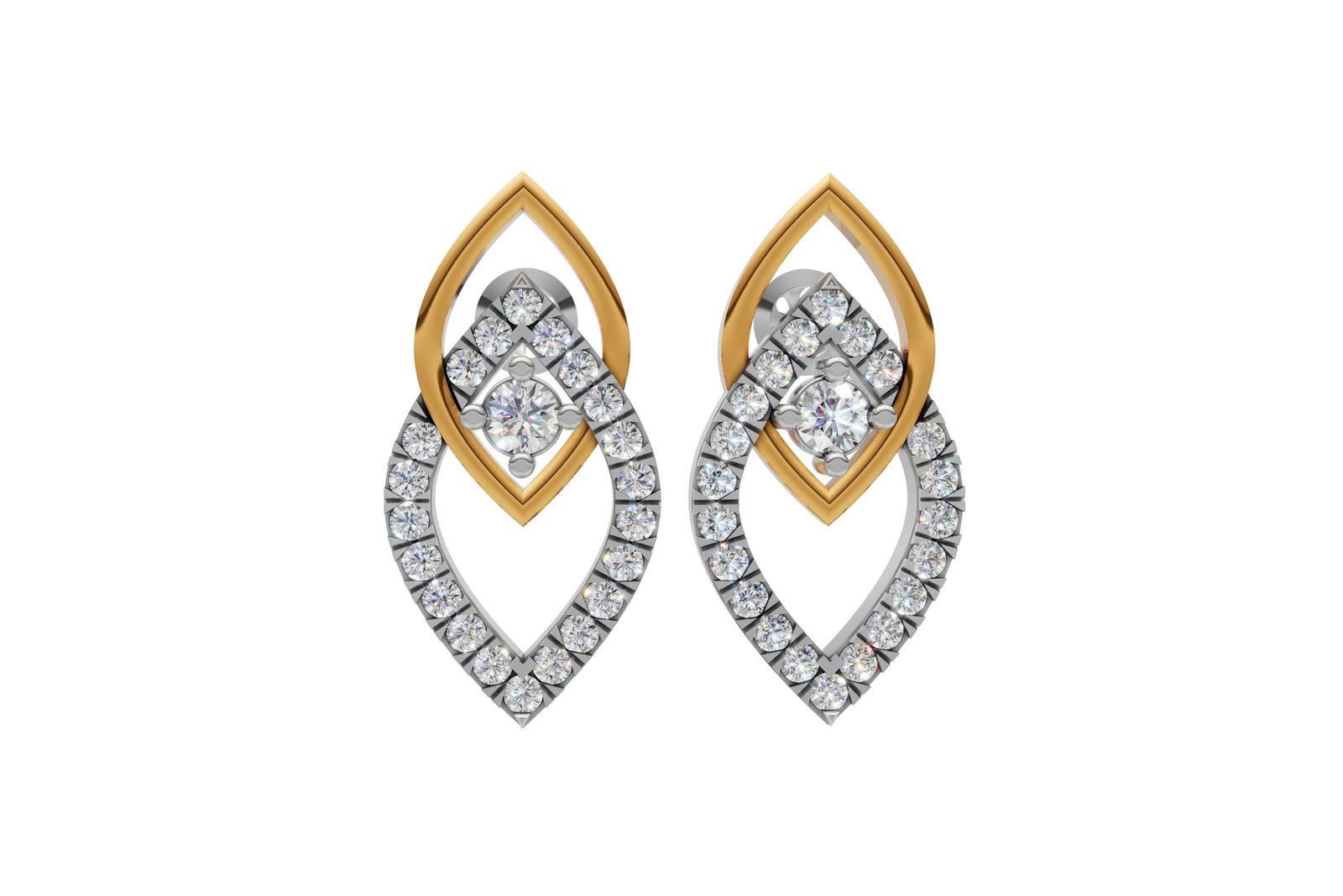 Luxury Two-Tone Earrings