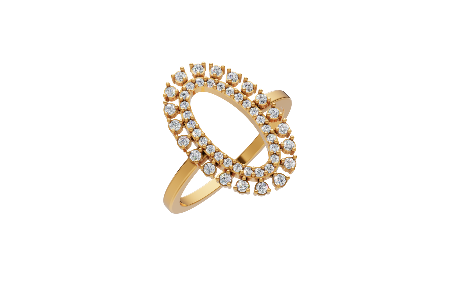 Oval Shape Diamond Ring - Image 2