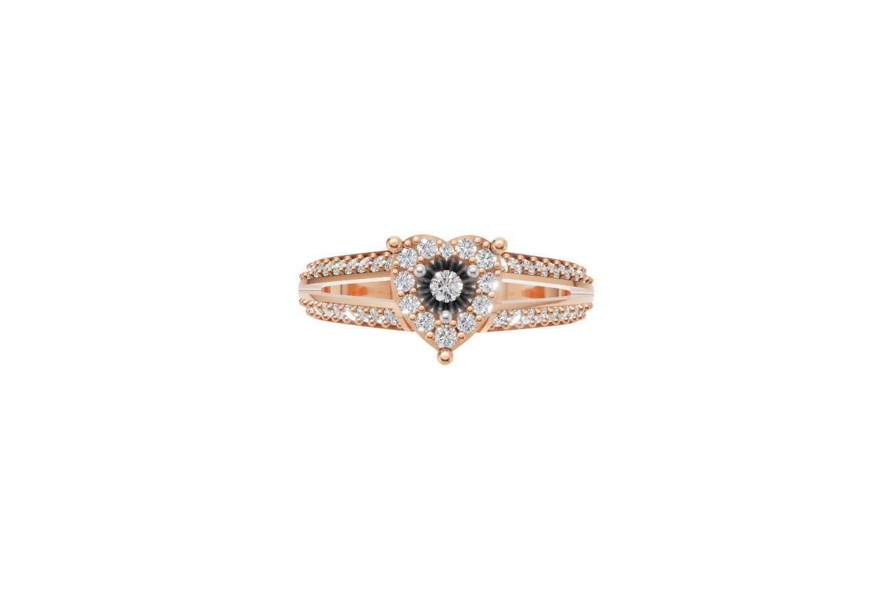 Heart Shape Engagement Ring