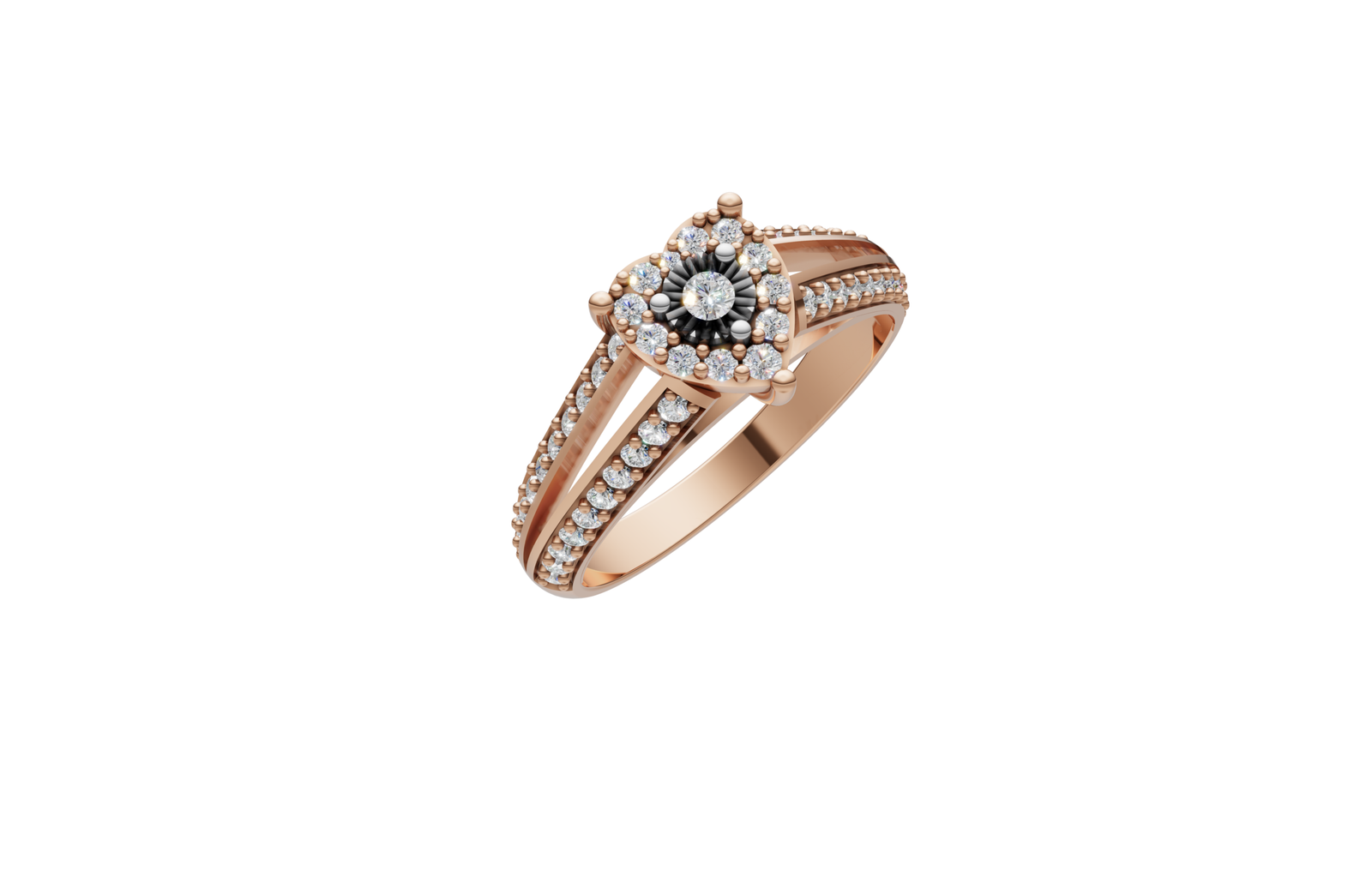 Heart Shape Engagement Ring - Image 2